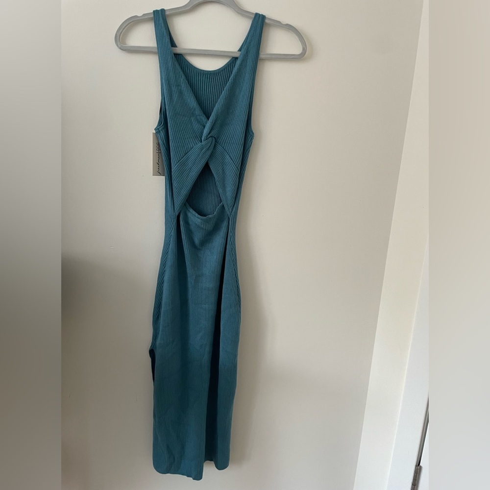 Freshman 1996 knit maxi dress with side slit